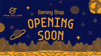 Pixel Space Shop Opening Facebook Event Cover Design