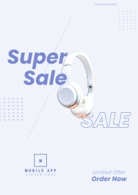 Super Sale Headphones Poster Image Preview