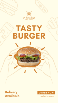 Burger Home Delivery Facebook Story Image Preview