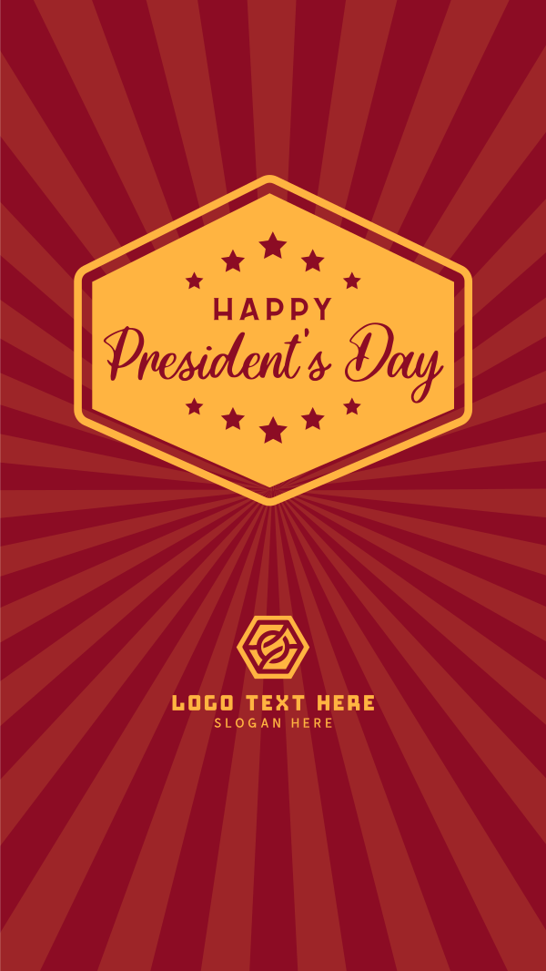 Happy Presidents Day Instagram Story Design