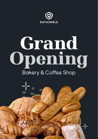 Bakery Opening Notice Poster Design