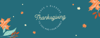 Thanksgiving Leaves Facebook cover Image Preview