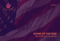 America Veteran Flag Pinterest Cover Design