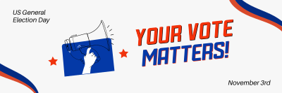 Your Vote Matters Twitter header (cover) Image Preview