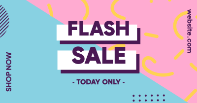 Flash Sale Memphis Facebook ad Image Preview