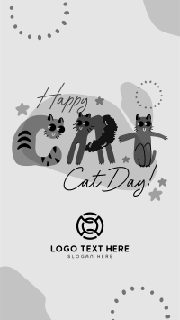 Happy Meow Day YouTube Short Design