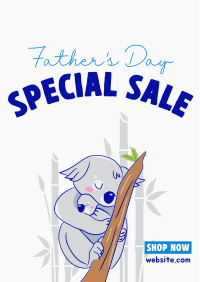 Father's Day Koala Sale Poster Image Preview