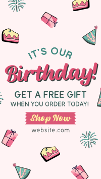 Business Birthday Promo YouTube Short Design