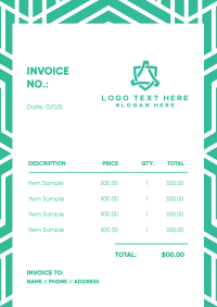 Solid Mosaic Invoice Image Preview