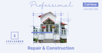 Repair and Construction Facebook Ad Design