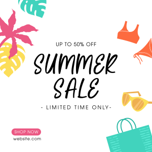 Fashion Summer Sale Instagram post Image Preview