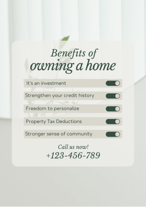 Home Owner Benefits Flyer Image Preview