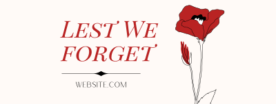 We Remember Facebook cover Image Preview