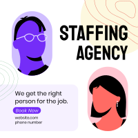 Staffing Agency Booking Instagram Post Preview