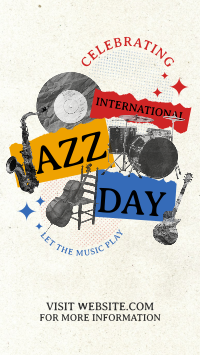 Retro Jazz Day YouTube Short Design