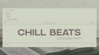 Minimal Chill Music Listening Party Video Design