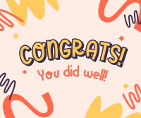 To Your Well-deserved Success Facebook Post Design