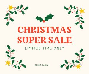 Christmas Super Sale Facebook post Image Preview