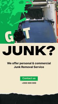 Junk Removal Service Instagram Story Design