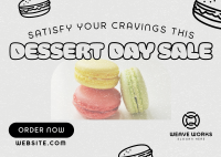 Quirky Dessert Day Sale Postcard Image Preview