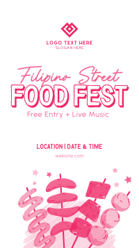 Lets Eat Street Foods Facebook Story Design