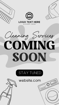 Coming Soon Cleaning Services Instagram story Image Preview