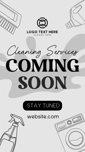 Coming Soon Cleaning Services Instagram story Image Preview
