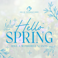 Hello Spring Instagram post Image Preview