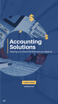 Accounting Solution Facebook story Image Preview