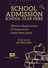 School Admission Year Poster Image Preview