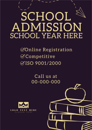 School Admission Year Poster Image Preview