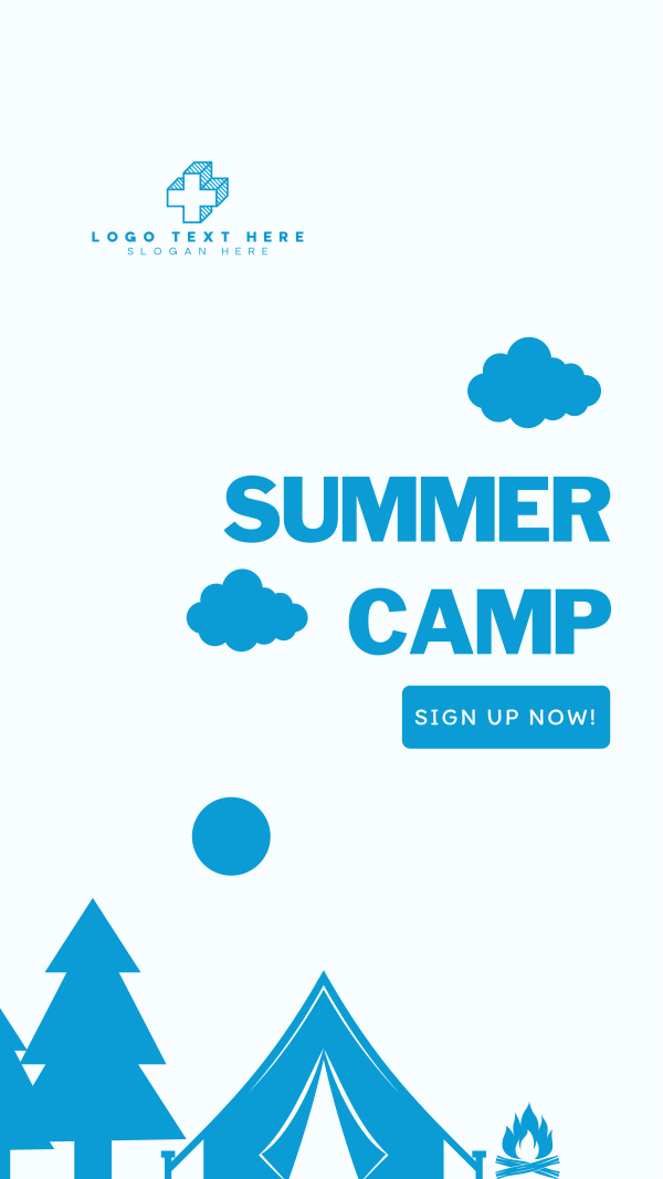 Kids Summer Camp Instagram Story Design Image Preview