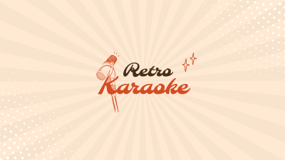 Retro Karaoke YouTube Banner Image Preview