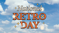 National Retro Day Clouds Animation Image Preview