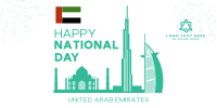 UAE National Day Landmarks Twitter post Image Preview