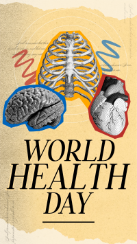Vintage World Health Day Facebook Story Design
