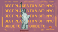 Best Places to Visit in New York City Zoom background Image Preview