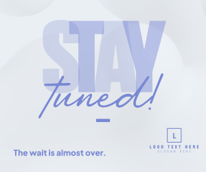 Simplistic Stay Tuned Facebook post Image Preview