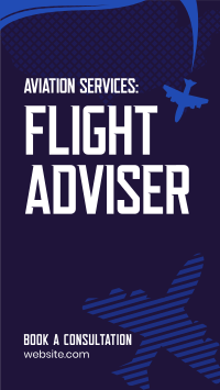 Aviation Flight Adviser YouTube Short Design