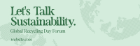 Recycling Sustainability Forum Twitter Header Preview