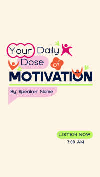 Daily Motivational Podcast Facebook story Image Preview