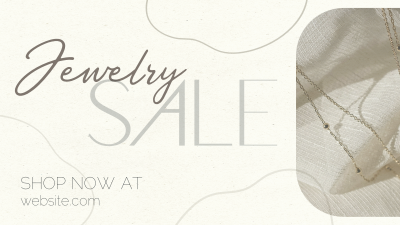 Clean Minimalist Jewelry Sale Facebook event cover Image Preview