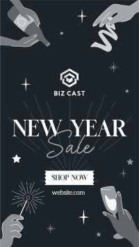 New Year Sale Facebook story Image Preview