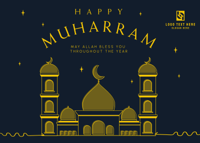 Welcoming Muharram Postcard Image Preview