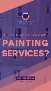 Exterior Painting Services Facebook Story Design