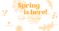 Spring New Beginnings Facebook Ad Design