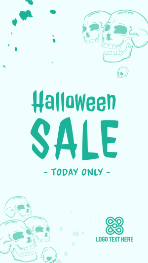 Halloween Skulls Sale Instagram story Image Preview