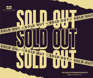 Grunge Sold Out Facebook post Image Preview