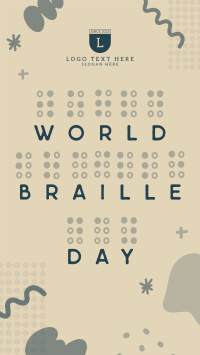 Braille Day Doodle TikTok video Image Preview