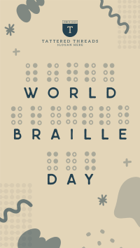 Braille Day Doodle TikTok Video Image Preview